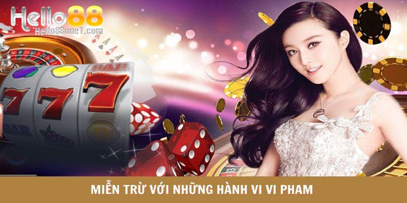 Miễn trừ đối với những trường hợp vi phạm
